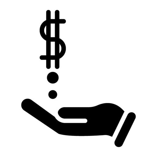 Financial Freedom Glyph Icon