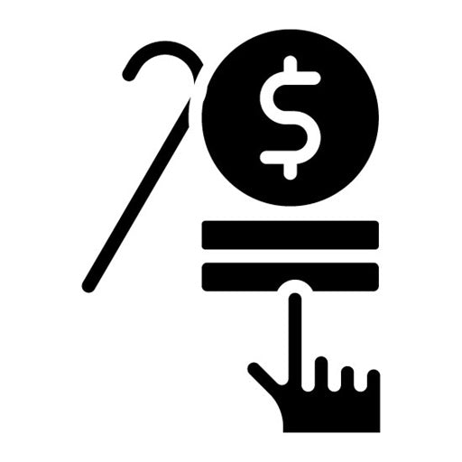 Pension Payout Glyph Icon