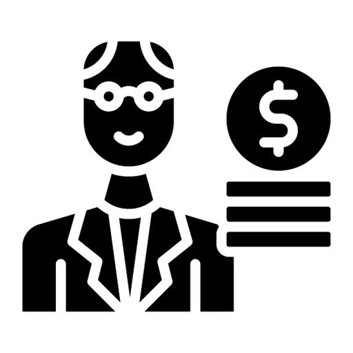 Retirement Income Glyph Icon
