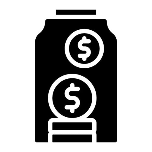 Savings Glyph Icon | Retirement