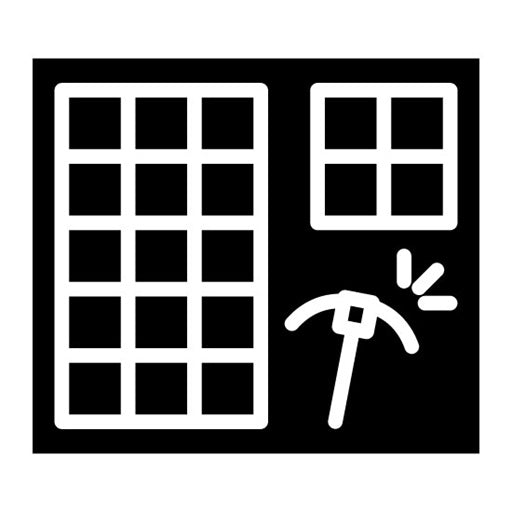Crafting Grid Glyph Icon
