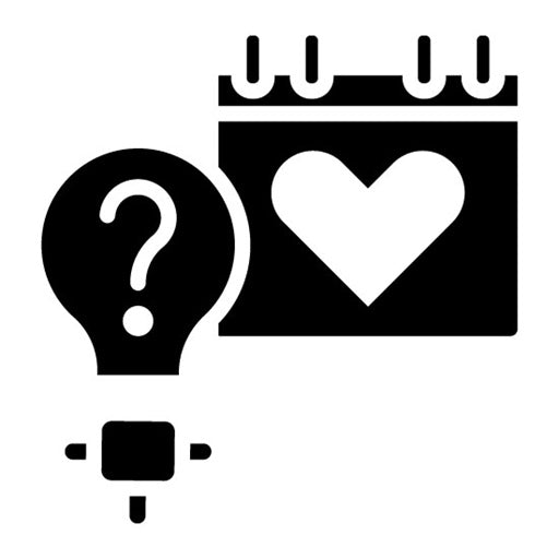Date Ideas Glyph Icon