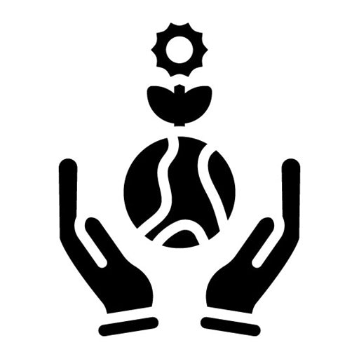 Sustainable Development Glyph Icon | Eco Development