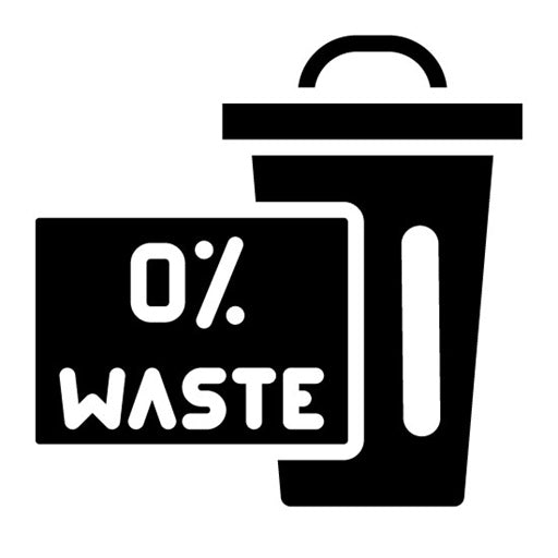 Zero Waste Glyph Icon
