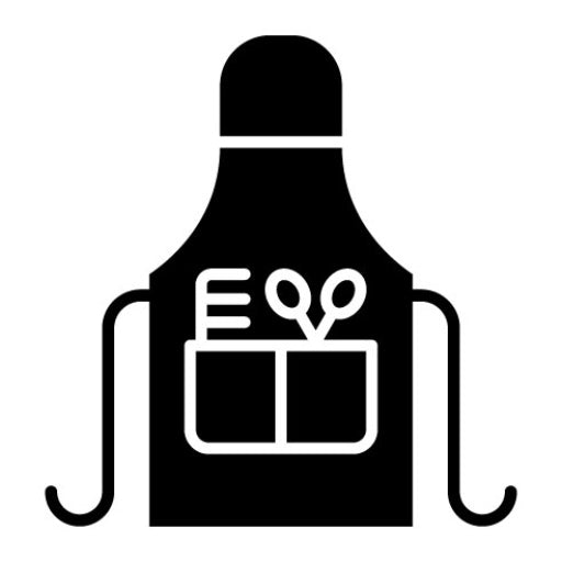 Apron Glyph Icon | Hair Salon
