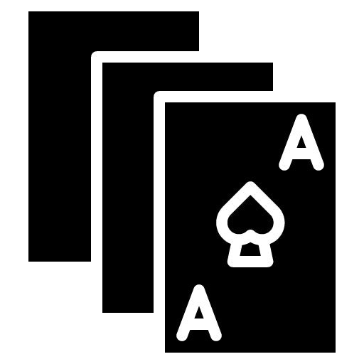 Card Games Glyph Icon