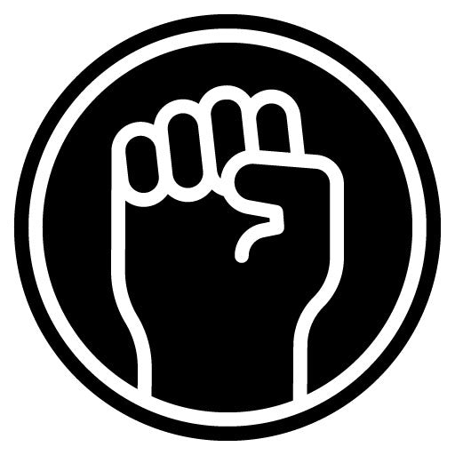 Raised Fist Glyph Icon