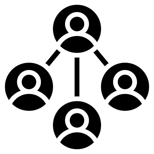 Youth Network Glyph Icon