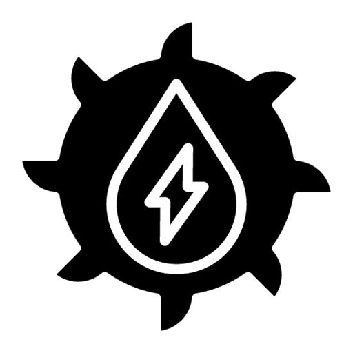 Hydroelectric Power Glyph Icon