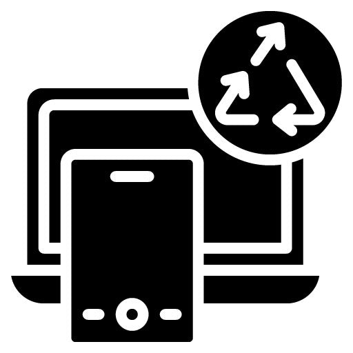 Upcycled Electronics Glyph Icon
