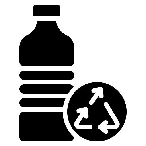 Upcycled Plastics Glyph Icon