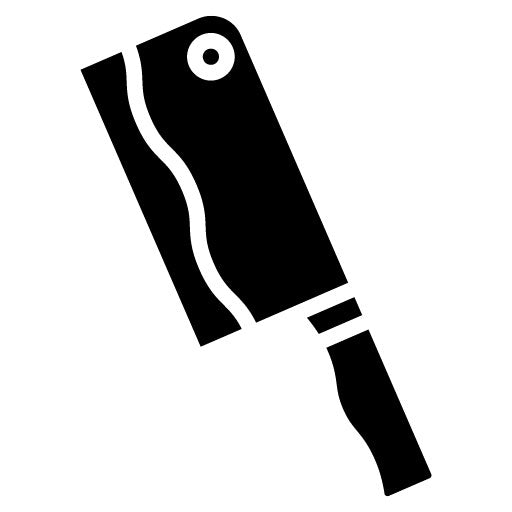 Butcher Knife Glyph Icon