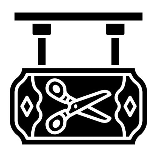 Salon Sign Glyph Icon