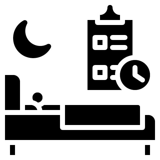 Sleep Schedule Glyph Icon