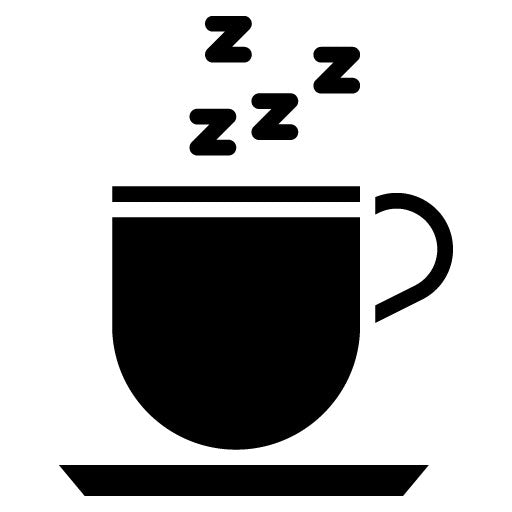 Sleepy Tea Glyph Icon