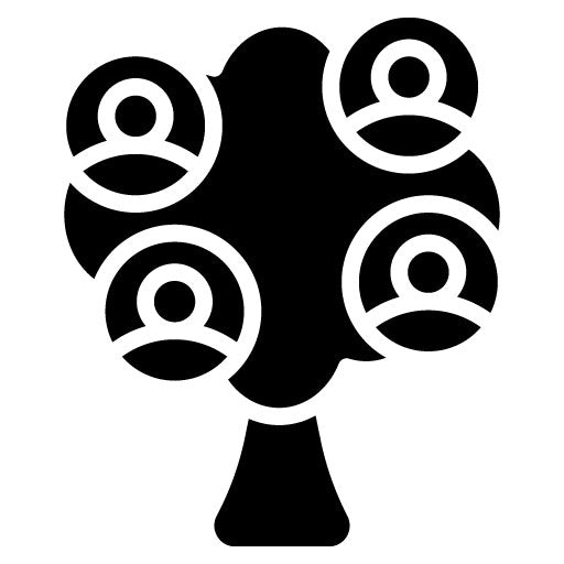 Family Tree Glyph Icon | Grandparents
