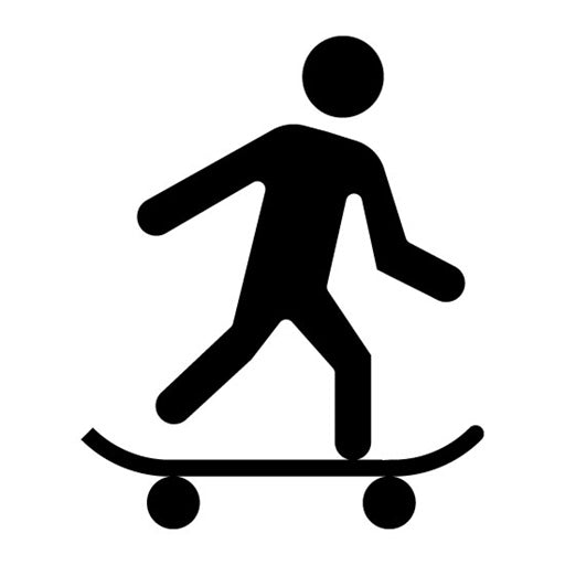 Skateboarding Glyph Icon