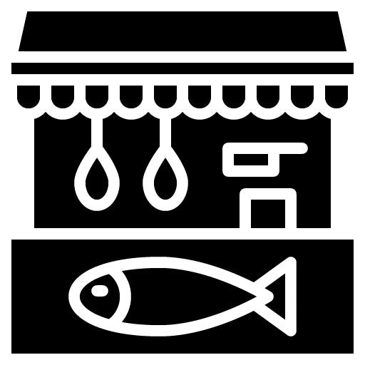 Fish Market Glyph Icon