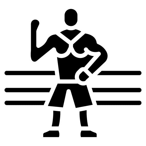 Boxing Champion Glyph Icon