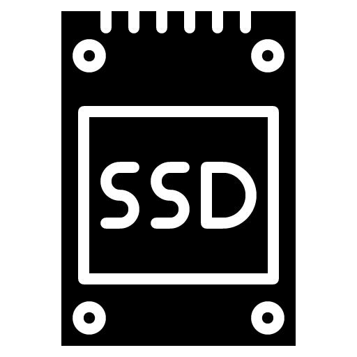 SSD Glyph Icon | Data Storage