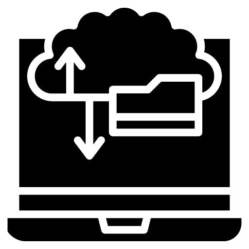 Virtual Storage Glyph Icon
