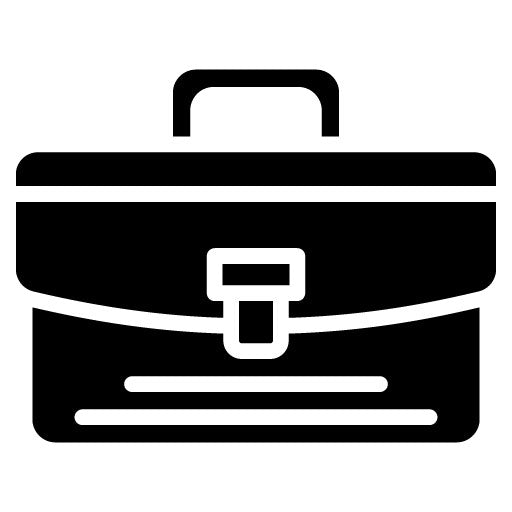 Briefcase Glyph Icon | Private Detective