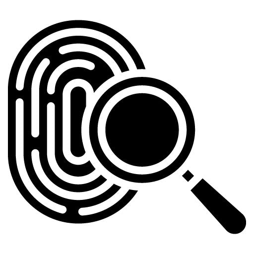 Forensic Analysis Glyph Icon