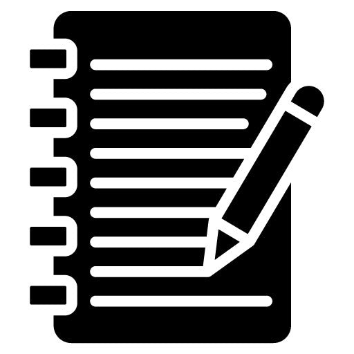 Notebook Glyph Icon | Private Detective