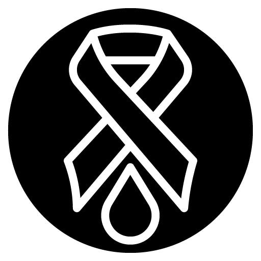Diabetes Ribbon Glyph Icon