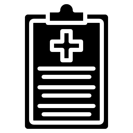 Medical Chart Glyph Icon