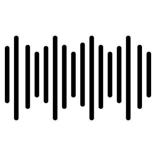 Audio Wave Glyph Icon