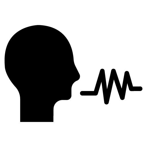 Voice Analysis Glyph Icon