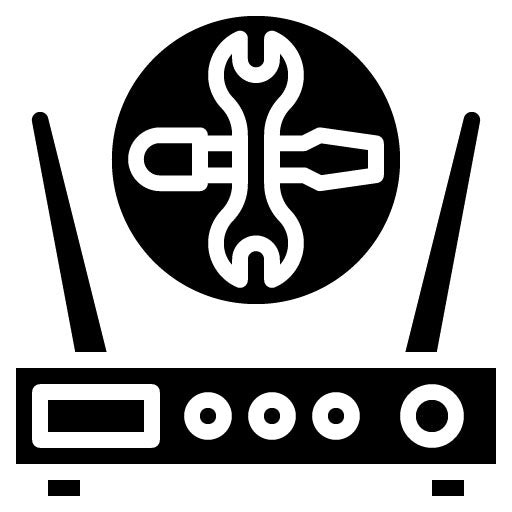 Router Repair Glyph Icon