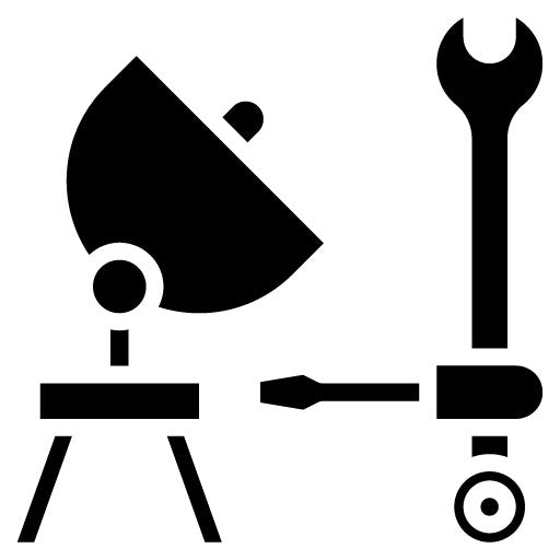 Satellite Dish Repair Glyph Icon