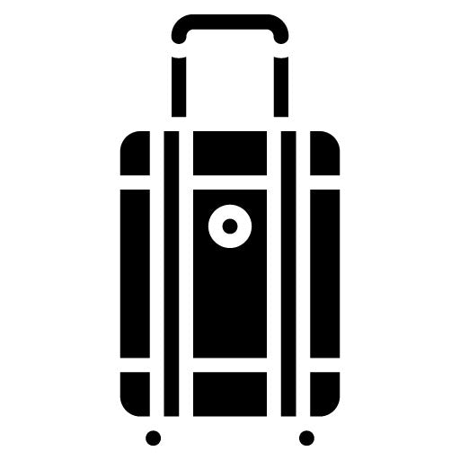Suitcase Glyph Icon | Travel Packaging