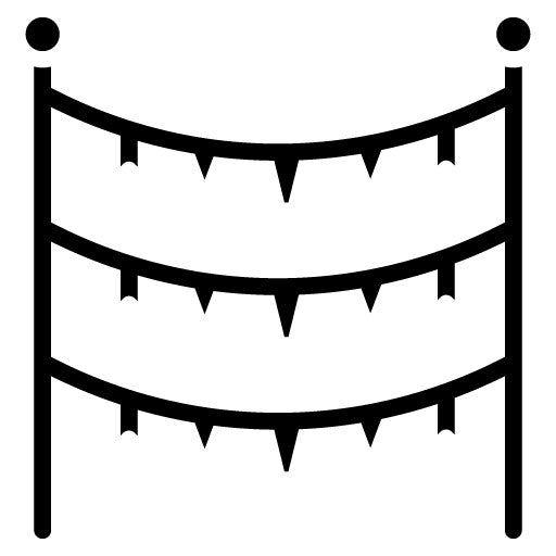 Festival Banner Glyph Icon