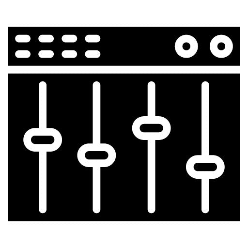 Sound Mixer Glyph Icon