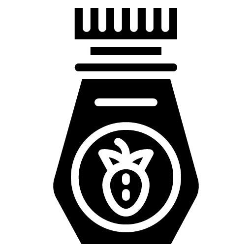 Strawberry Sauce Glyph Icon