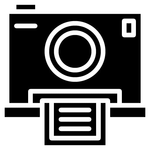 Polaroid Camera Glyph Icon | Eighties