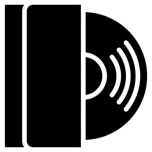 Vinyl Record Glyph Icon | Eighties