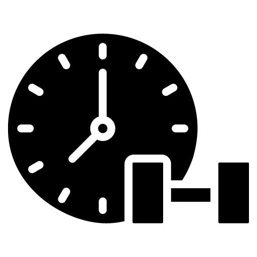 Gym Timer Glyph Icon