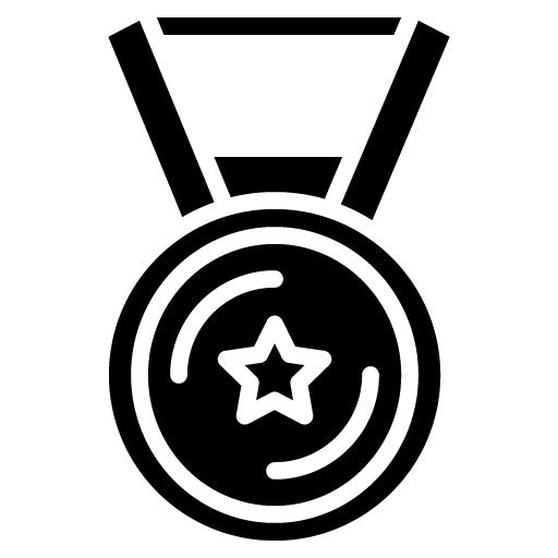 Medal Glyph Icon | Weightlifting