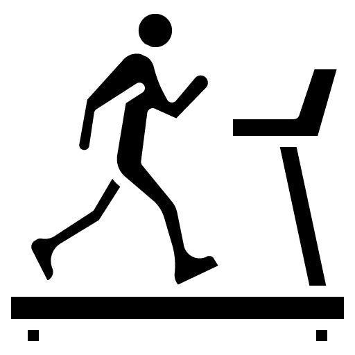 Treadmill Glyph Icon | Weightlifting