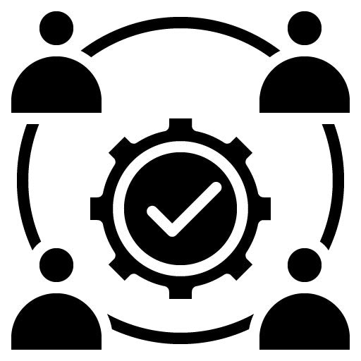 Collaboration Glyph Icon | Scrum Development