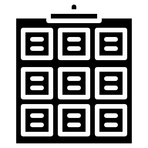 Scrum Board Glyph Icon