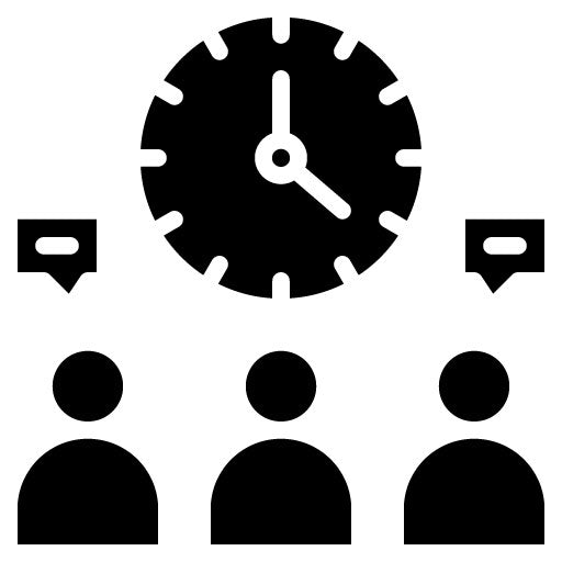 Scrum Meeting Glyph Icon