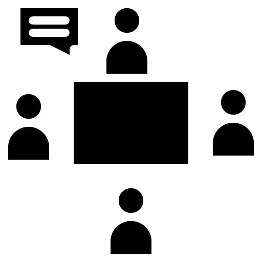 Sprint Retrospective Glyph Icon