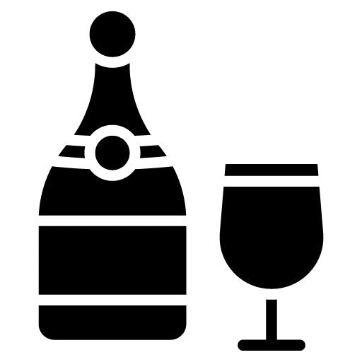 Champagne Glyph Icon | Honeymoon
