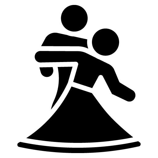 Couples Dance Glyph Icon
