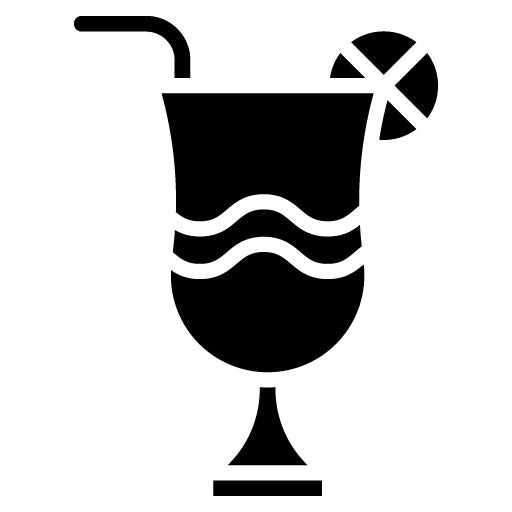 Tropical Drink Glyph Icon